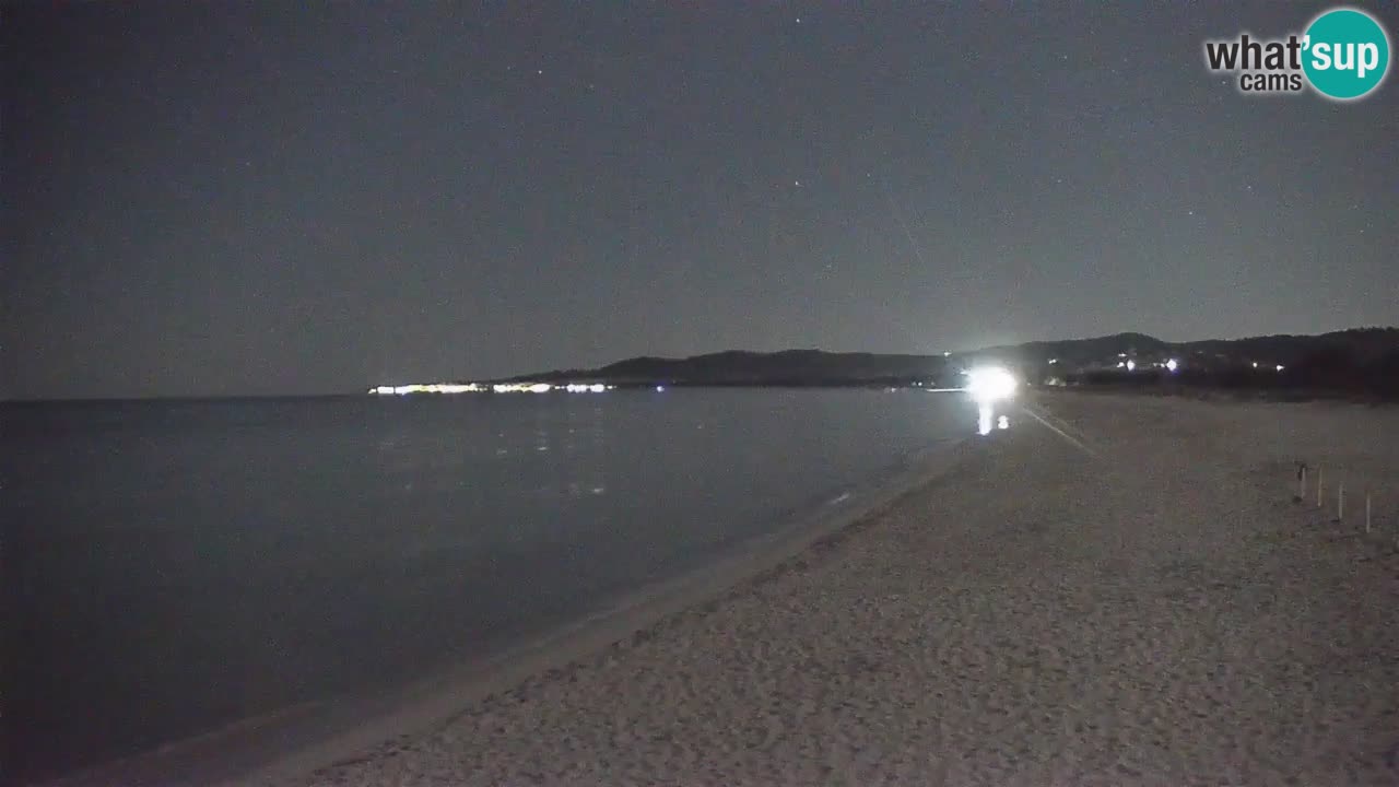 Spletna kamera v živo Plaža La Caletta – Budoni – Sardinija – Italija