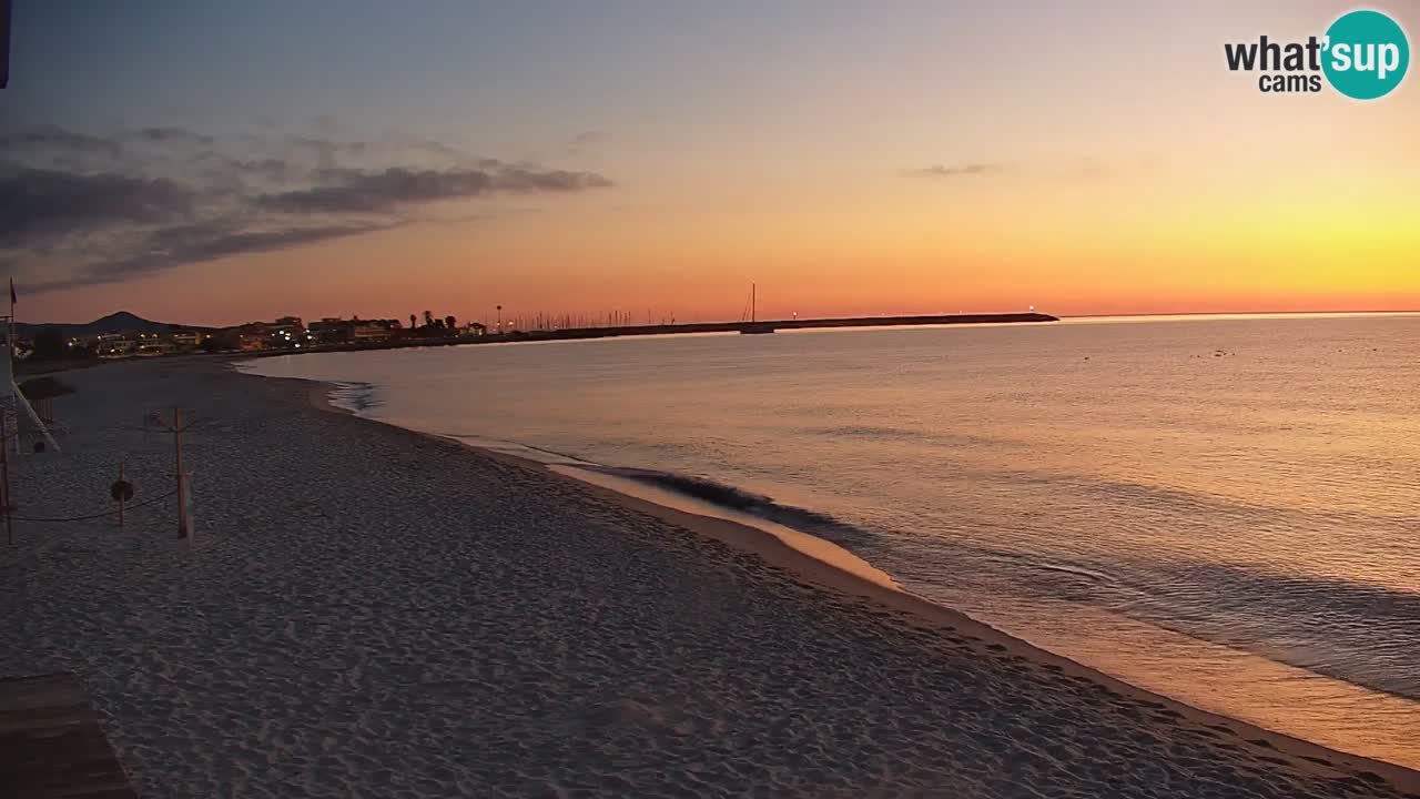 Spletna kamera v živo Plaža La Caletta – Budoni – Sardinija – Italija
