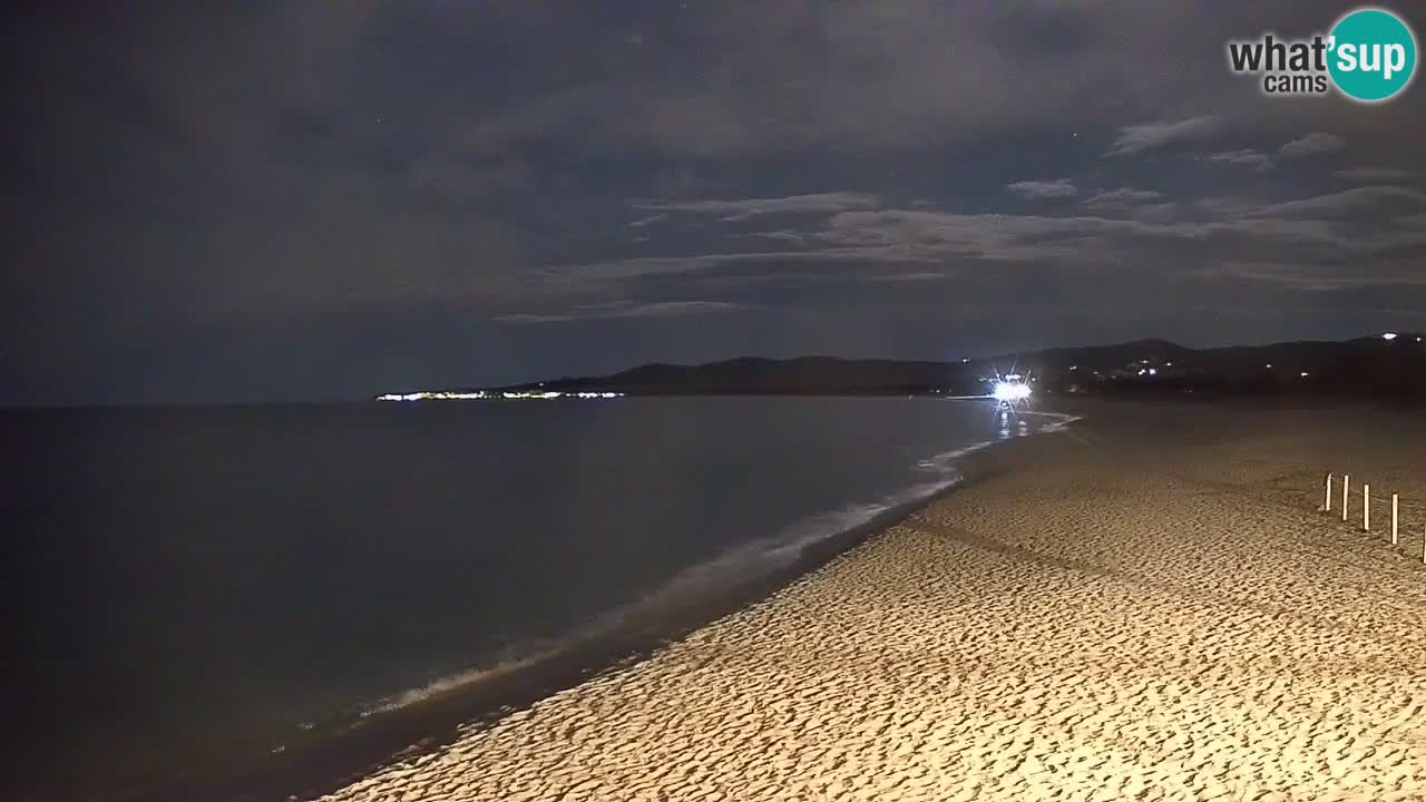 Spletna kamera v živo Plaža La Caletta – Budoni – Sardinija – Italija