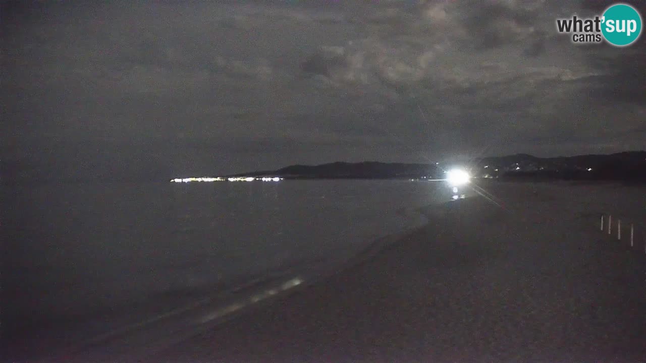 Spletna kamera v živo Plaža La Caletta – Budoni – Sardinija – Italija