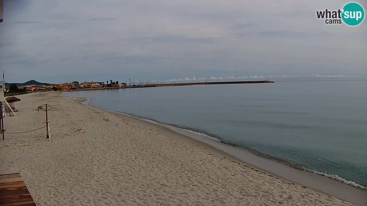 Spletna kamera v živo Plaža La Caletta – Budoni – Sardinija – Italija