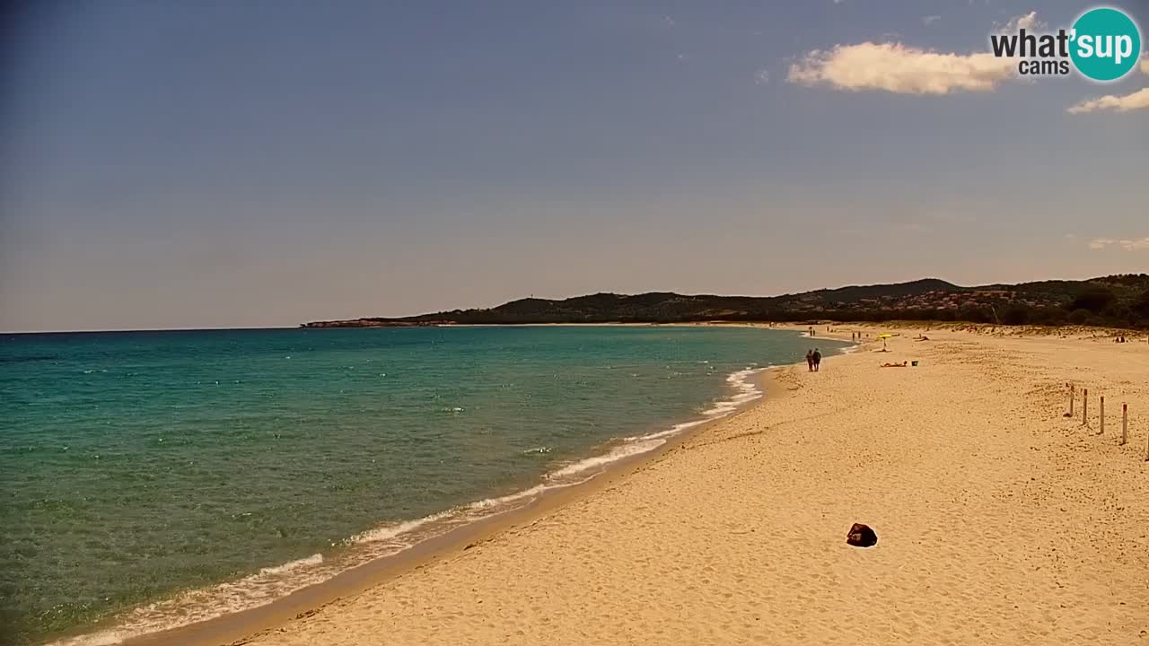 Spletna kamera v živo Plaža La Caletta – Budoni – Sardinija – Italija