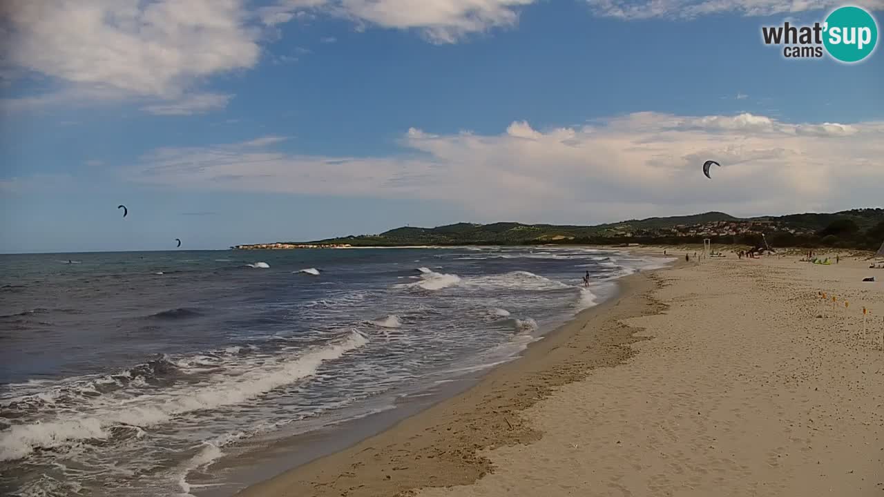 Spletna kamera v živo Plaža La Caletta – Budoni – Sardinija – Italija