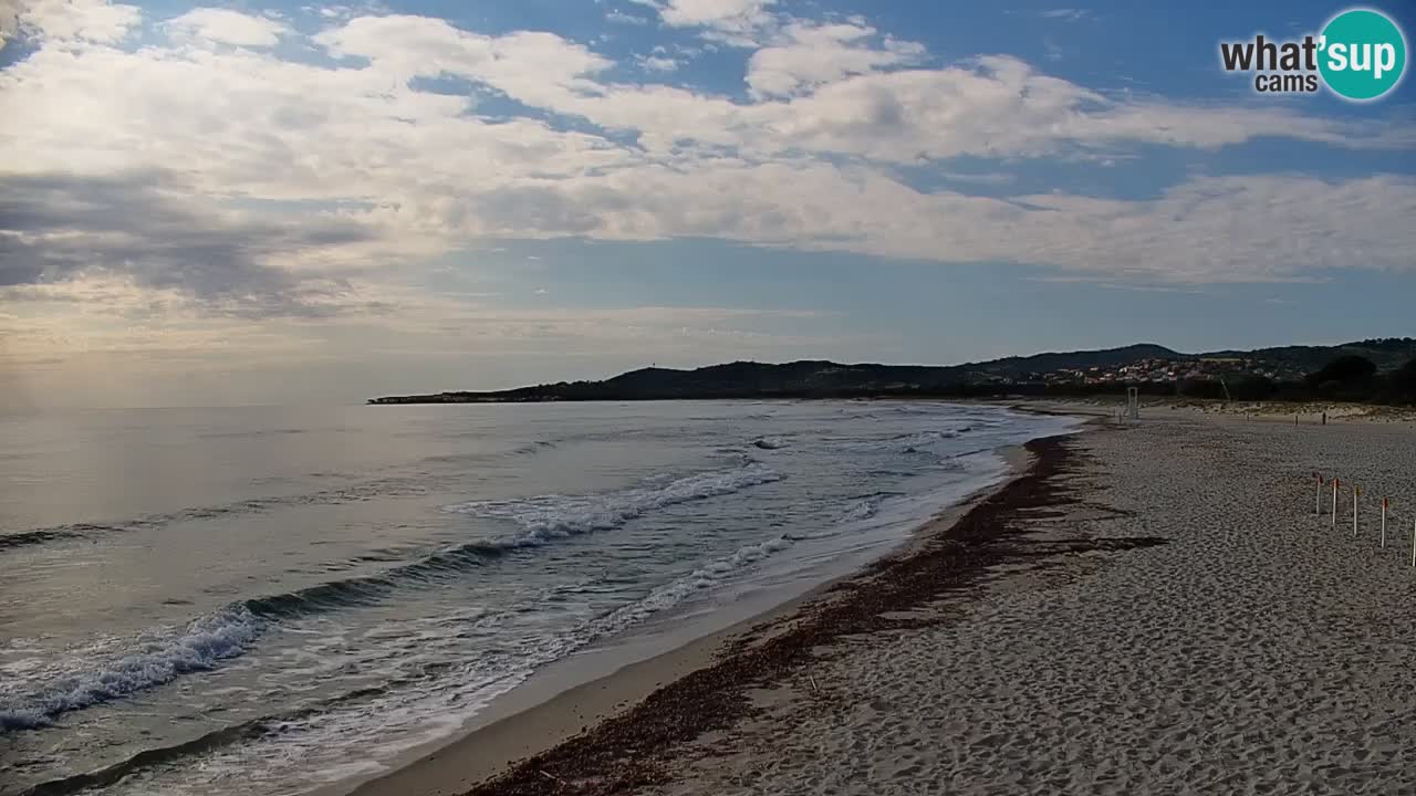 Spletna kamera v živo Plaža La Caletta – Budoni – Sardinija – Italija