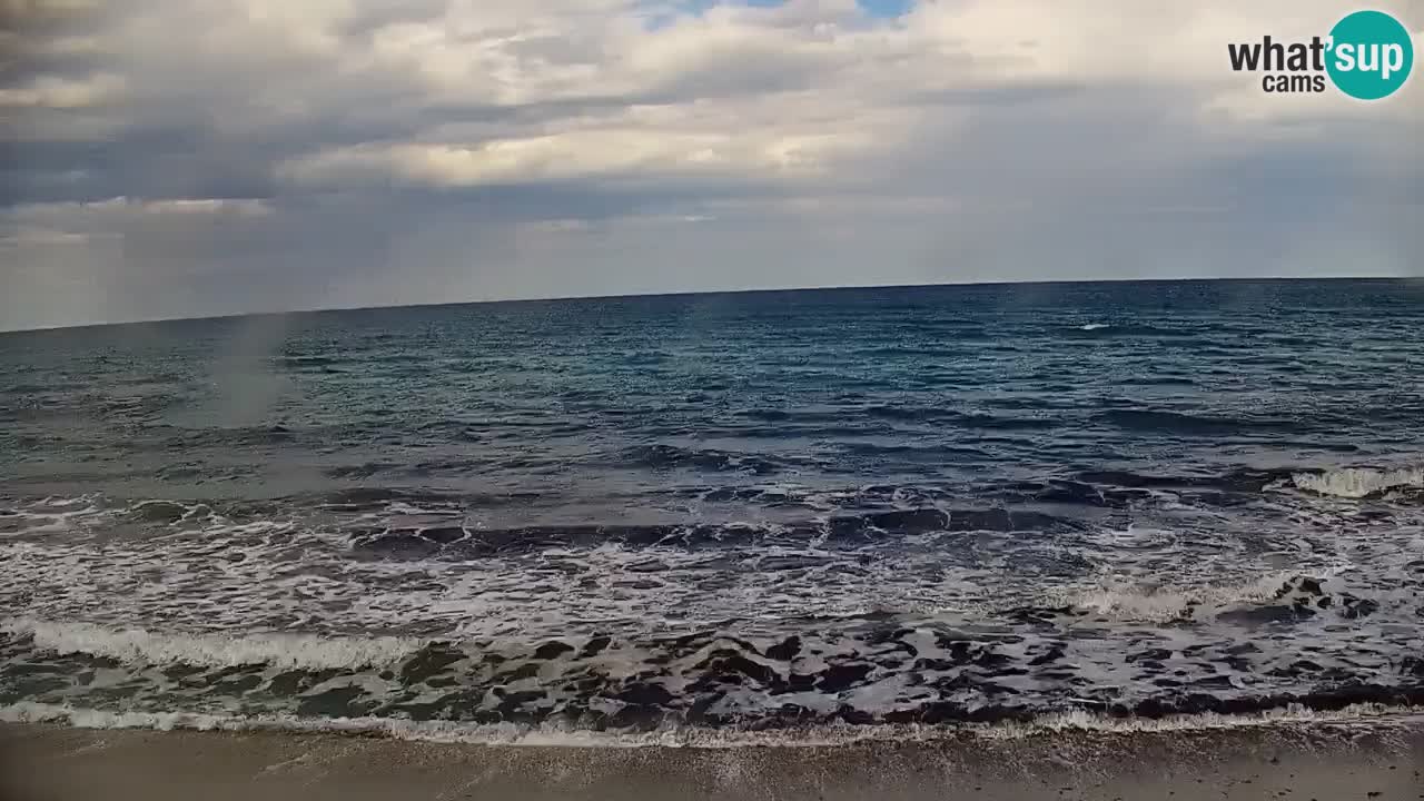 Spletna kamera v živo Plaža La Caletta – Budoni – Sardinija – Italija