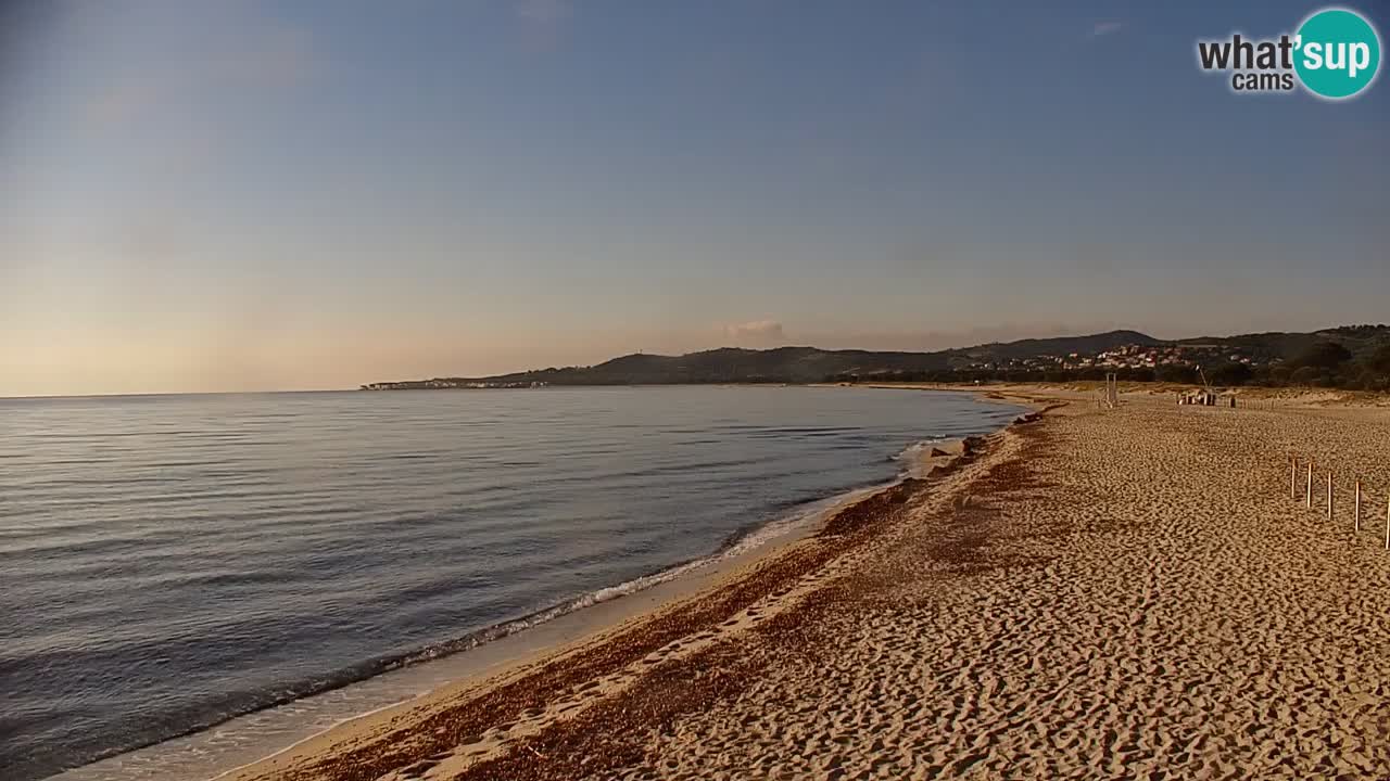 Spletna kamera v živo Plaža La Caletta – Budoni – Sardinija – Italija