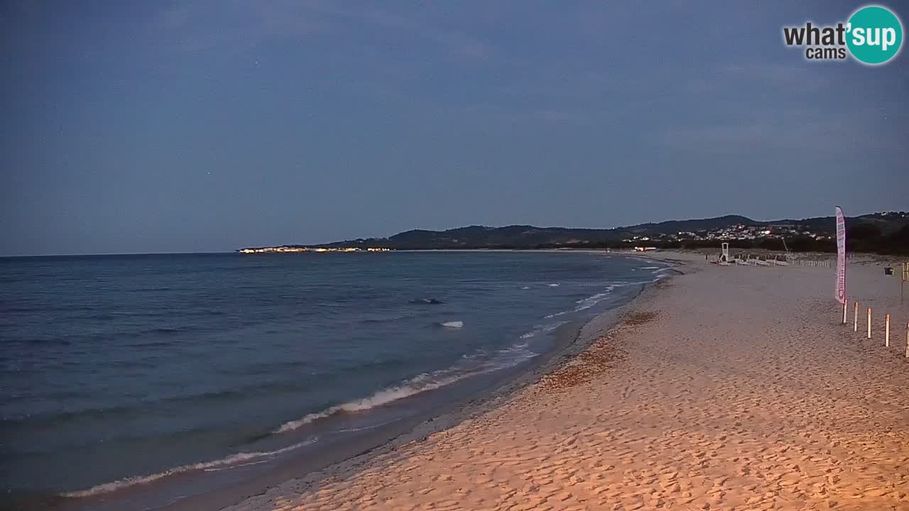 Spletna kamera v živo Plaža La Caletta – Budoni – Sardinija – Italija