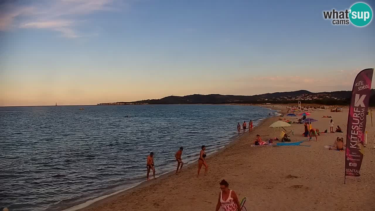 Spletna kamera v živo Plaža La Caletta – Budoni – Sardinija – Italija