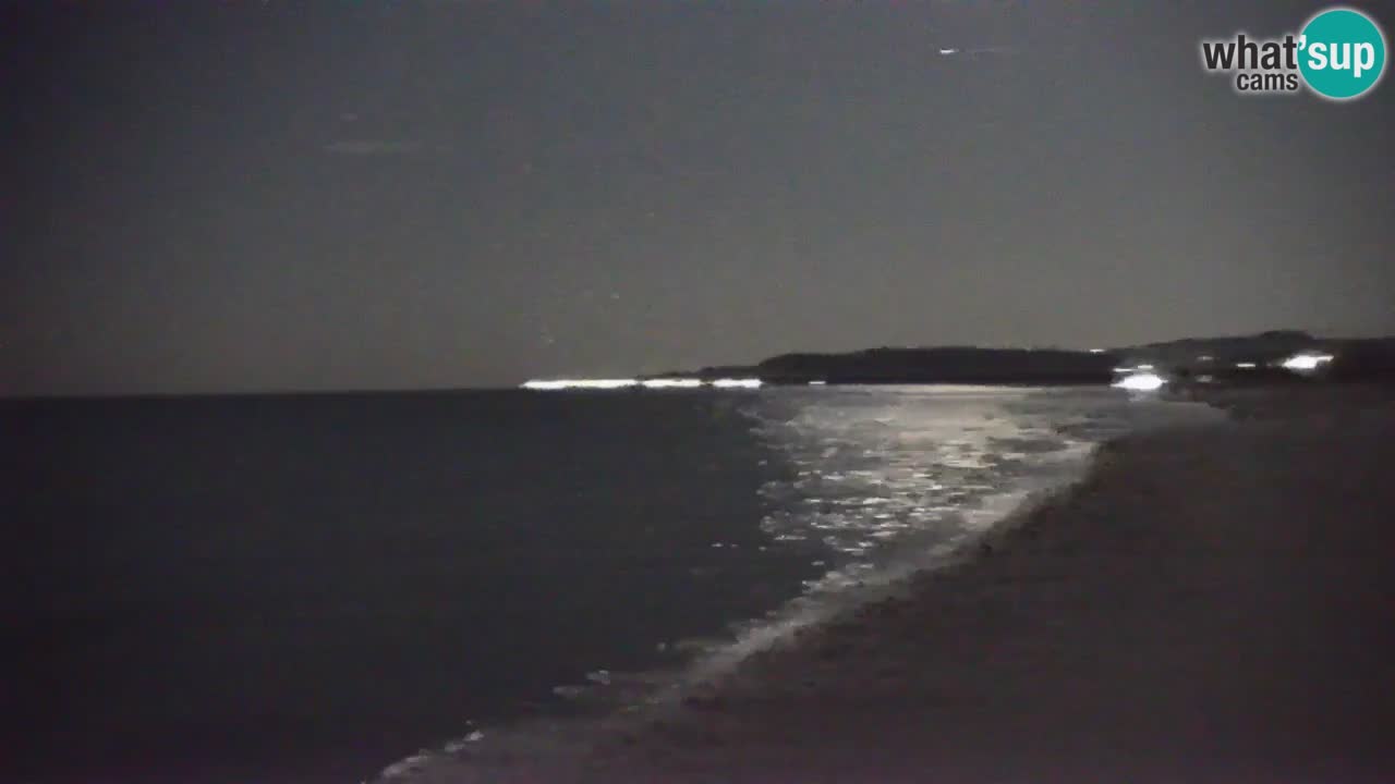Spletna kamera v živo Plaža La Caletta – Budoni – Sardinija – Italija