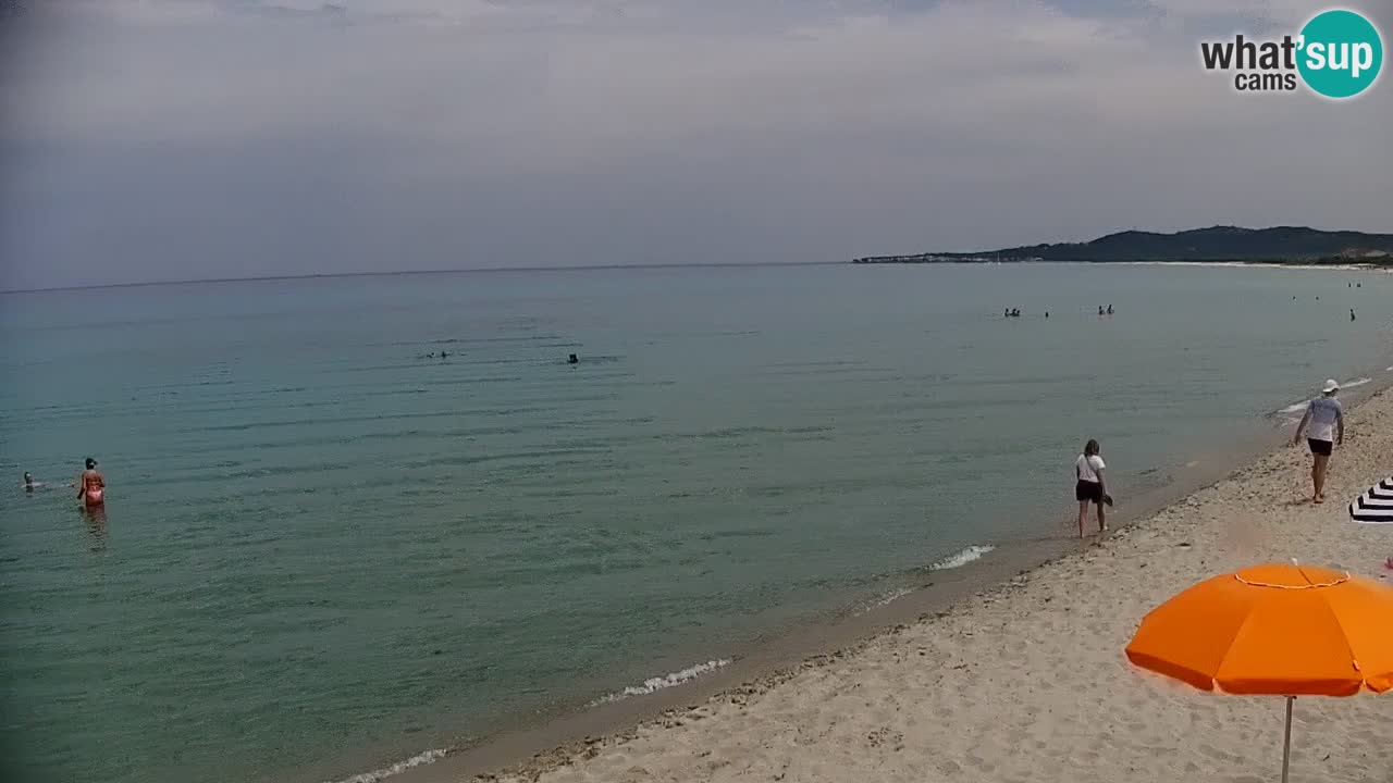 Spletna kamera v živo Plaža La Caletta – Budoni – Sardinija – Italija