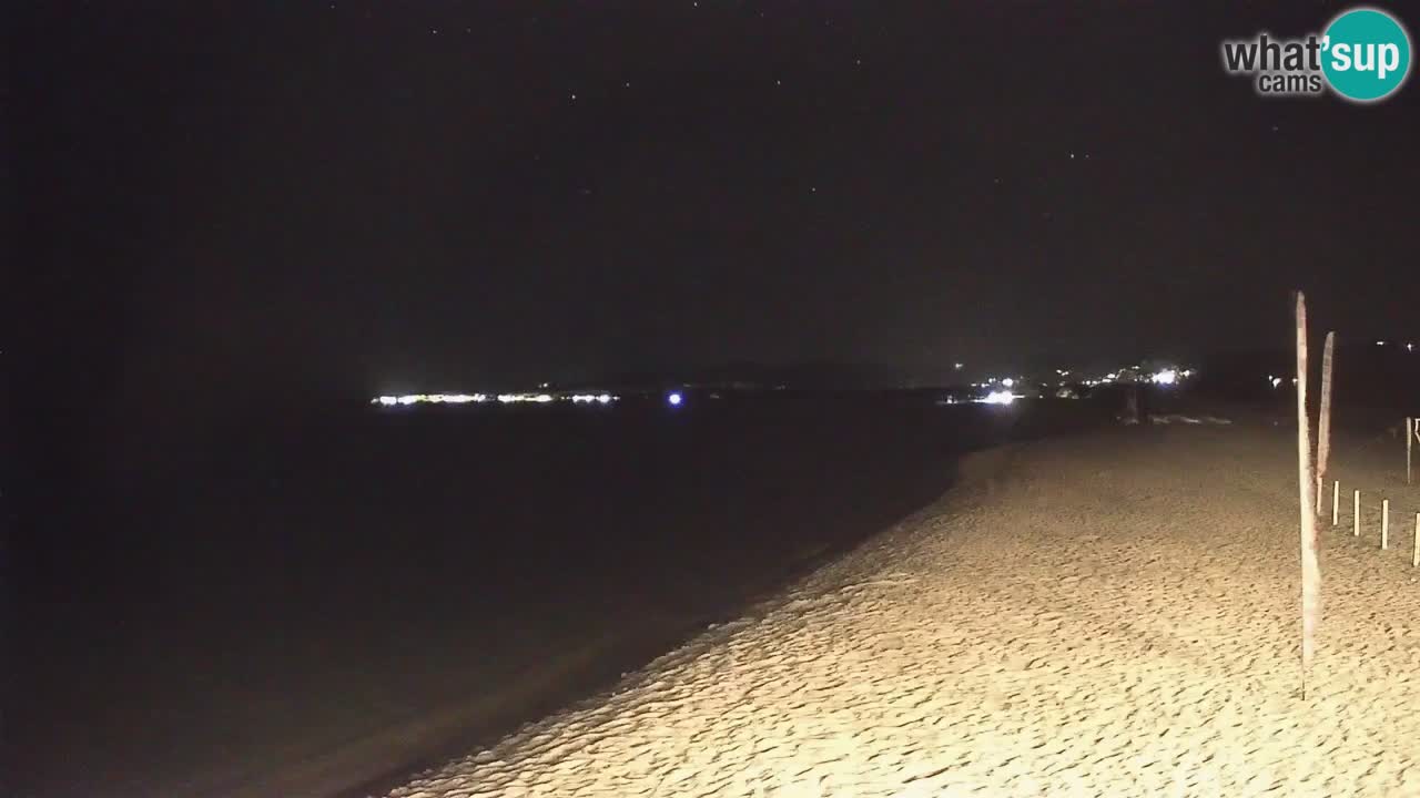 Spletna kamera v živo Plaža La Caletta – Budoni – Sardinija – Italija