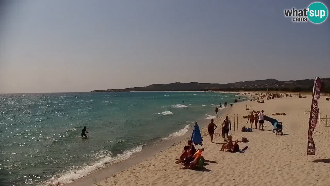 Spletna kamera v živo Plaža La Caletta – Budoni – Sardinija – Italija