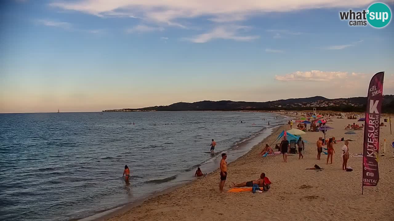 Spletna kamera v živo Plaža La Caletta – Budoni – Sardinija – Italija
