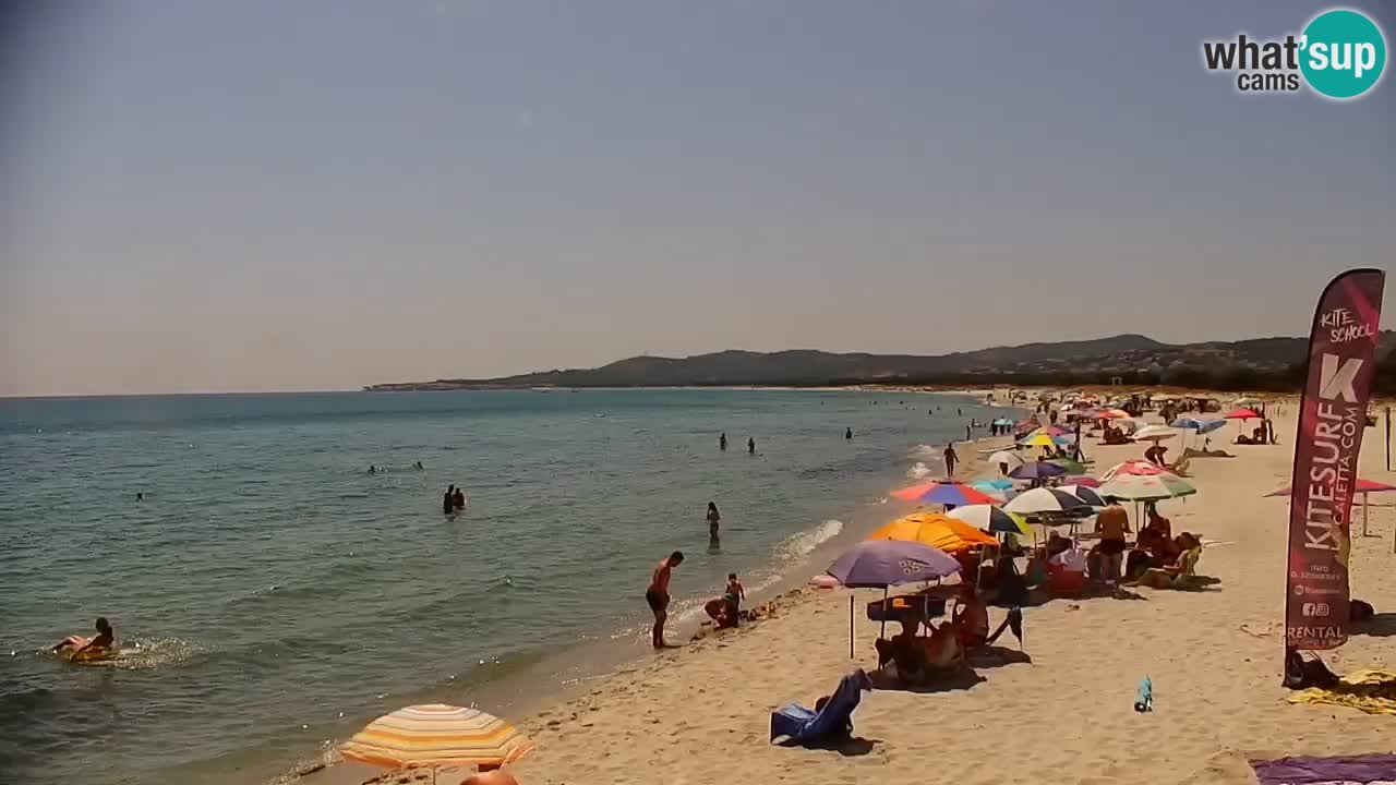 Spletna kamera v živo Plaža La Caletta – Budoni – Sardinija – Italija