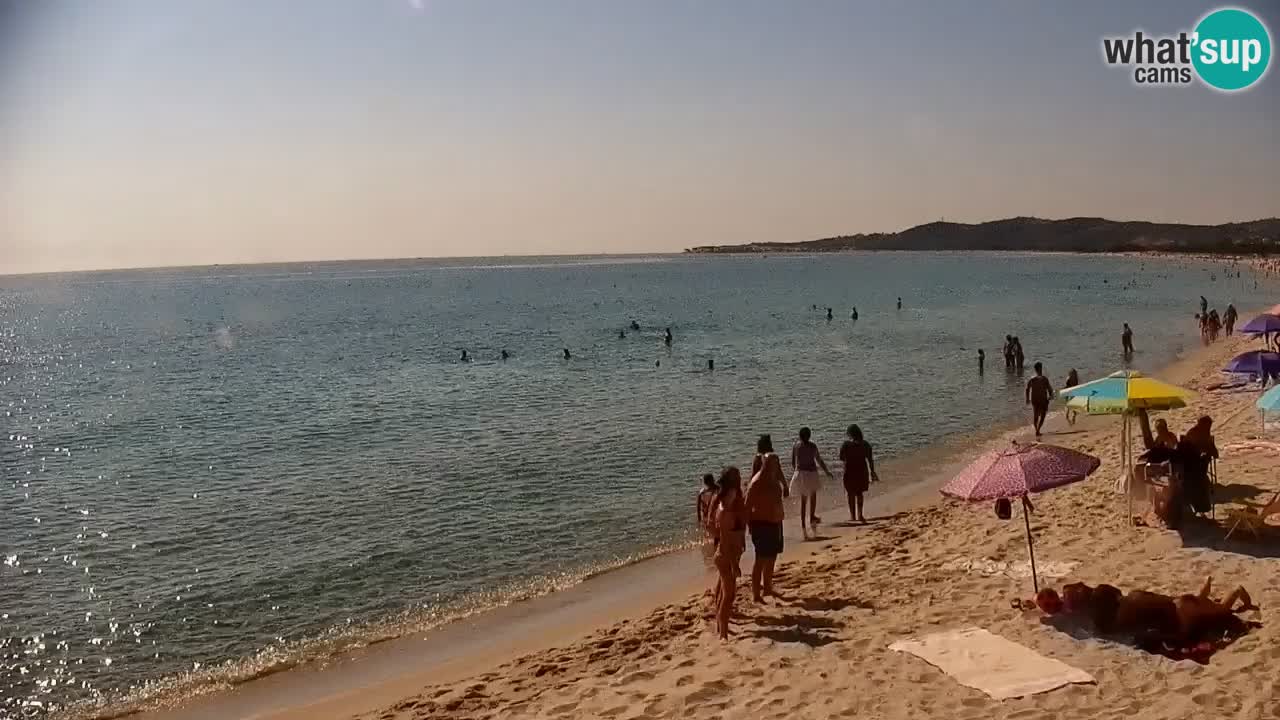 Spletna kamera v živo Plaža La Caletta – Budoni – Sardinija – Italija