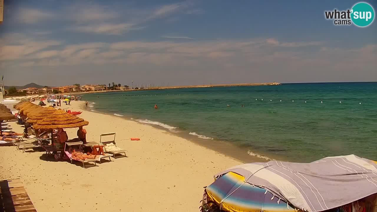 Spletna kamera v živo Plaža La Caletta – Budoni – Sardinija – Italija