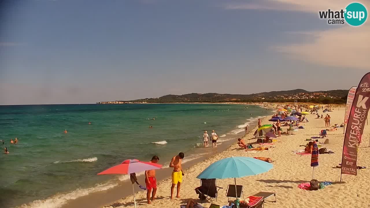 Spletna kamera v živo Plaža La Caletta – Budoni – Sardinija – Italija