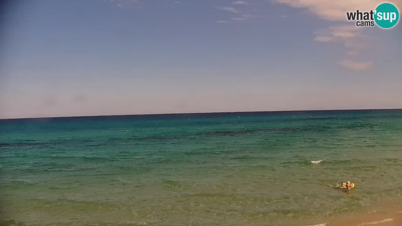 Spletna kamera v živo Plaža La Caletta – Budoni – Sardinija – Italija