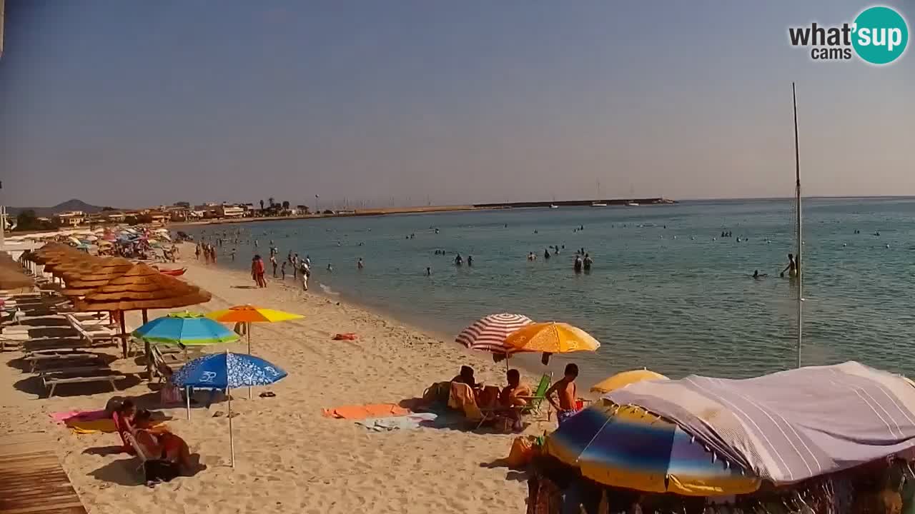 Spletna kamera v živo Plaža La Caletta – Budoni – Sardinija – Italija