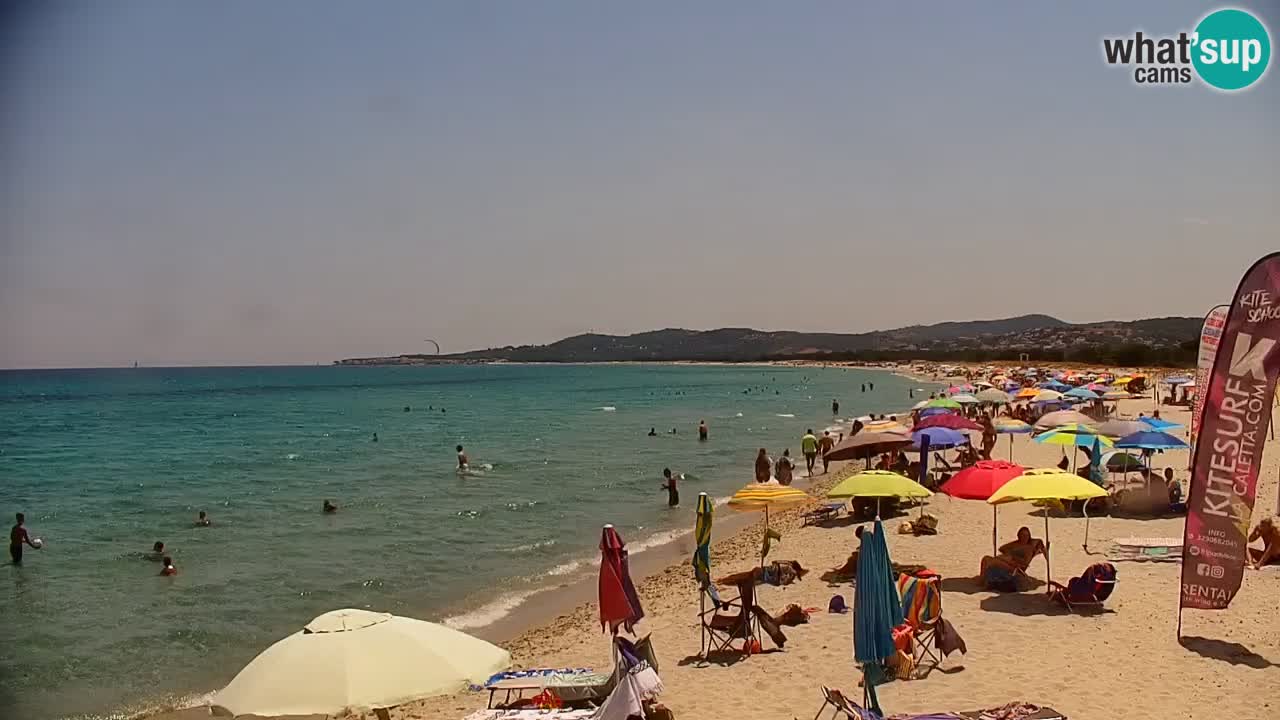 Spletna kamera v živo Plaža La Caletta – Budoni – Sardinija – Italija