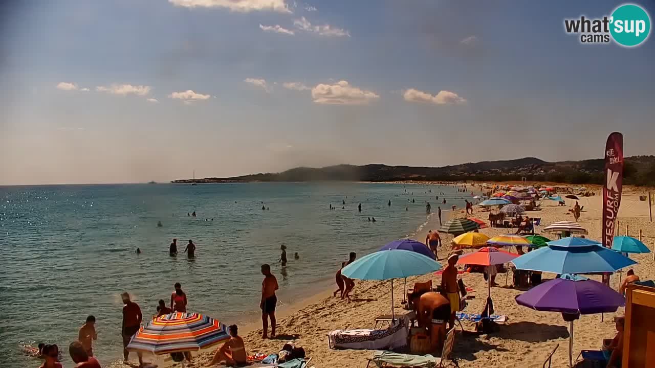 Spletna kamera v živo Plaža La Caletta – Budoni – Sardinija – Italija