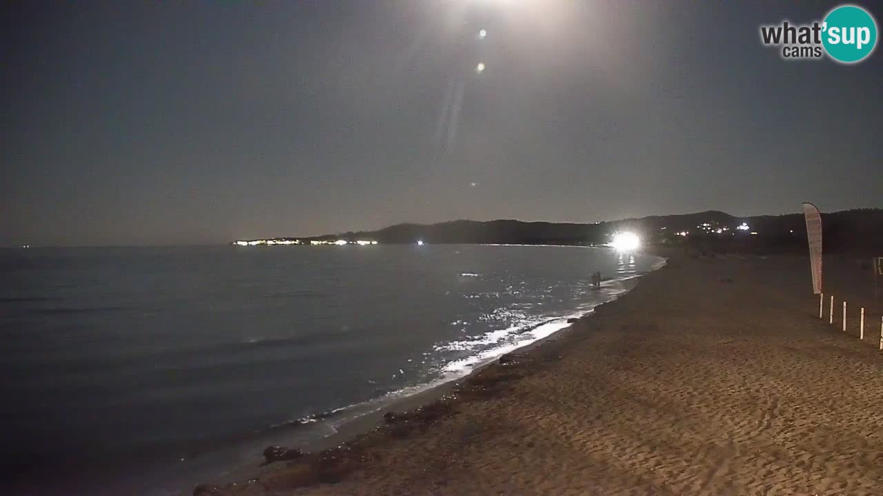 Spletna kamera v živo Plaža La Caletta – Budoni – Sardinija – Italija
