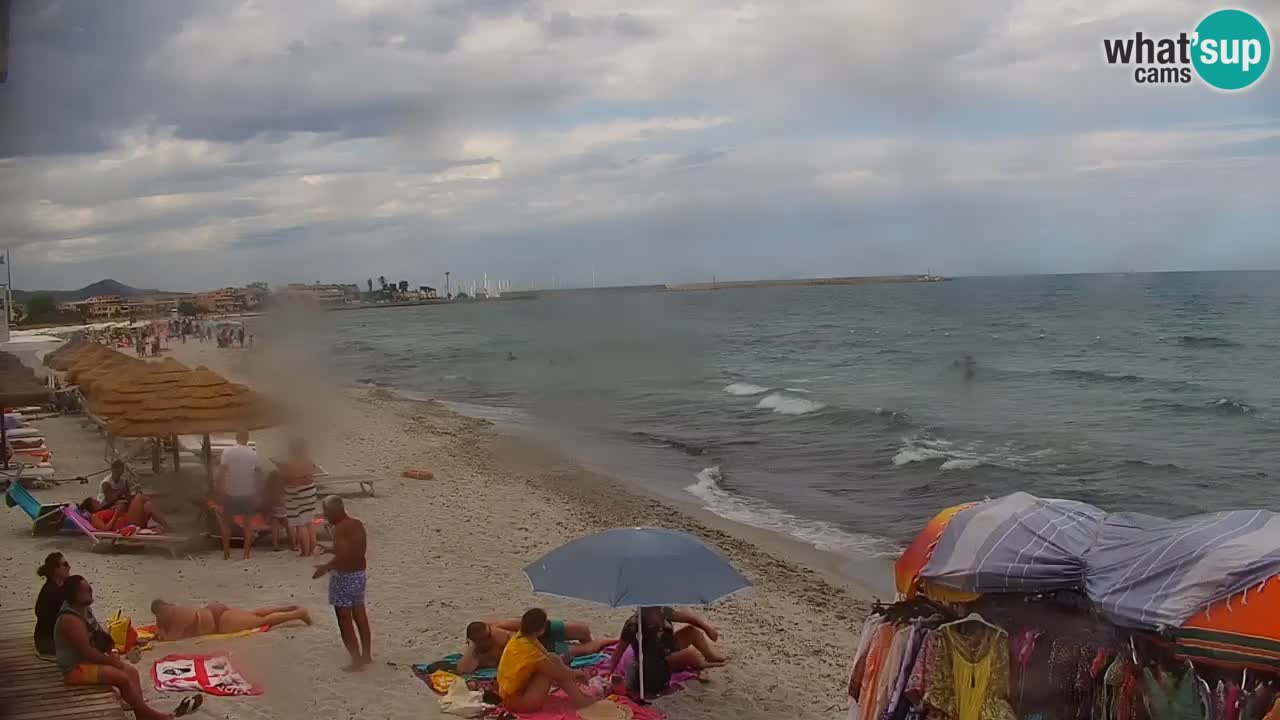Spletna kamera v živo Plaža La Caletta – Budoni – Sardinija – Italija