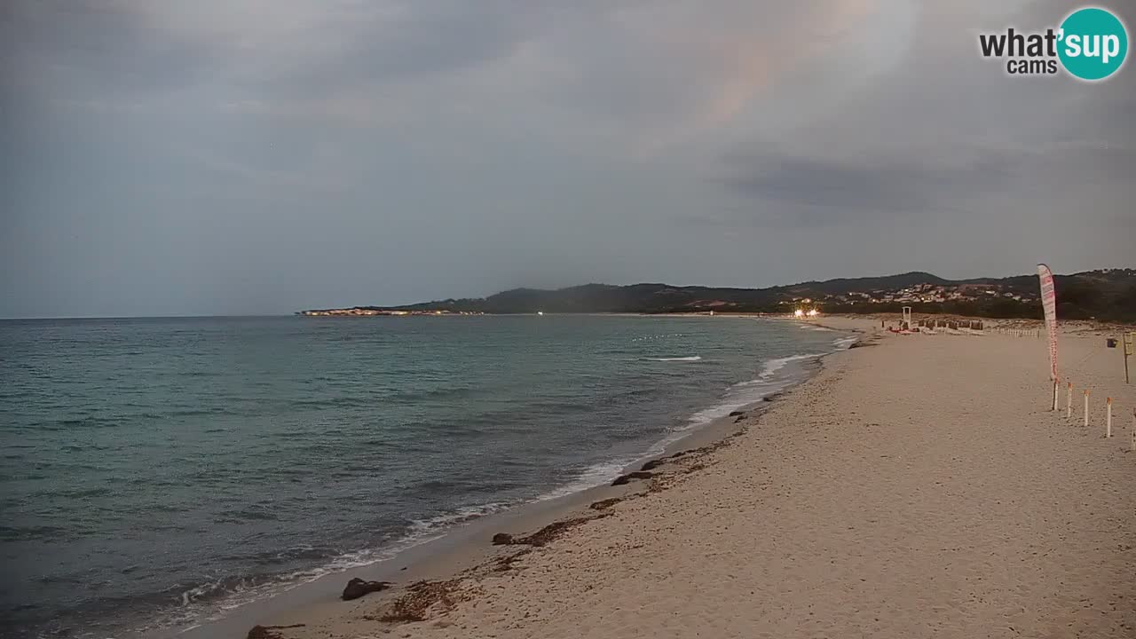 Spletna kamera v živo Plaža La Caletta – Budoni – Sardinija – Italija