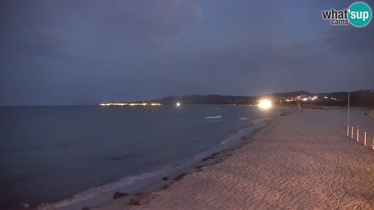 Spletna kamera v živo Plaža La Caletta – Budoni – Sardinija – Italija