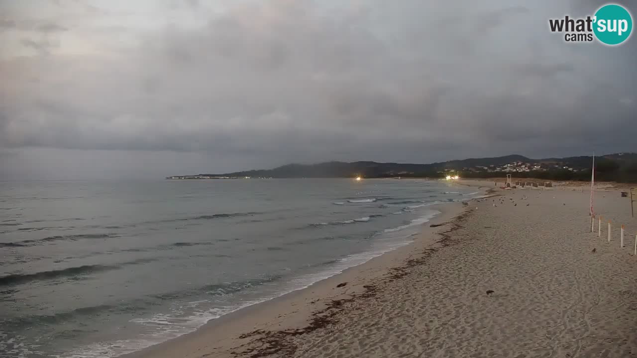 Spletna kamera v živo Plaža La Caletta – Budoni – Sardinija – Italija