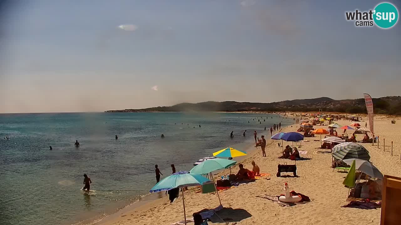 Spletna kamera v živo Plaža La Caletta – Budoni – Sardinija – Italija