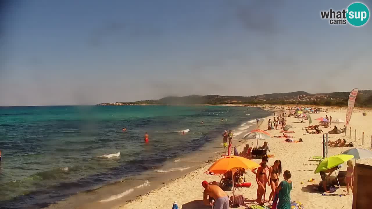 Spletna kamera v živo Plaža La Caletta – Budoni – Sardinija – Italija