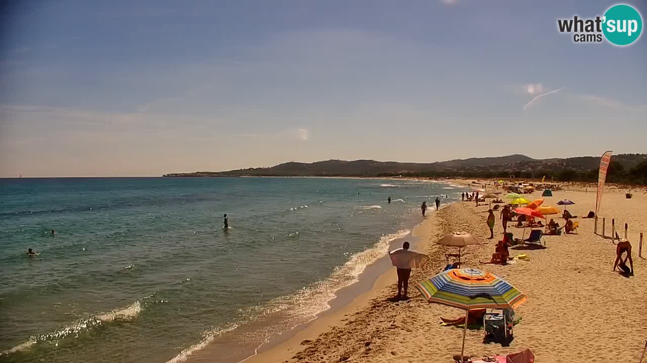 Spletna kamera v živo Plaža La Caletta – Budoni – Sardinija – Italija