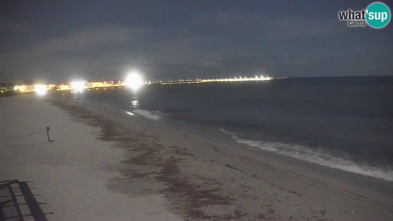 Spletna kamera v živo Plaža La Caletta – Budoni – Sardinija – Italija