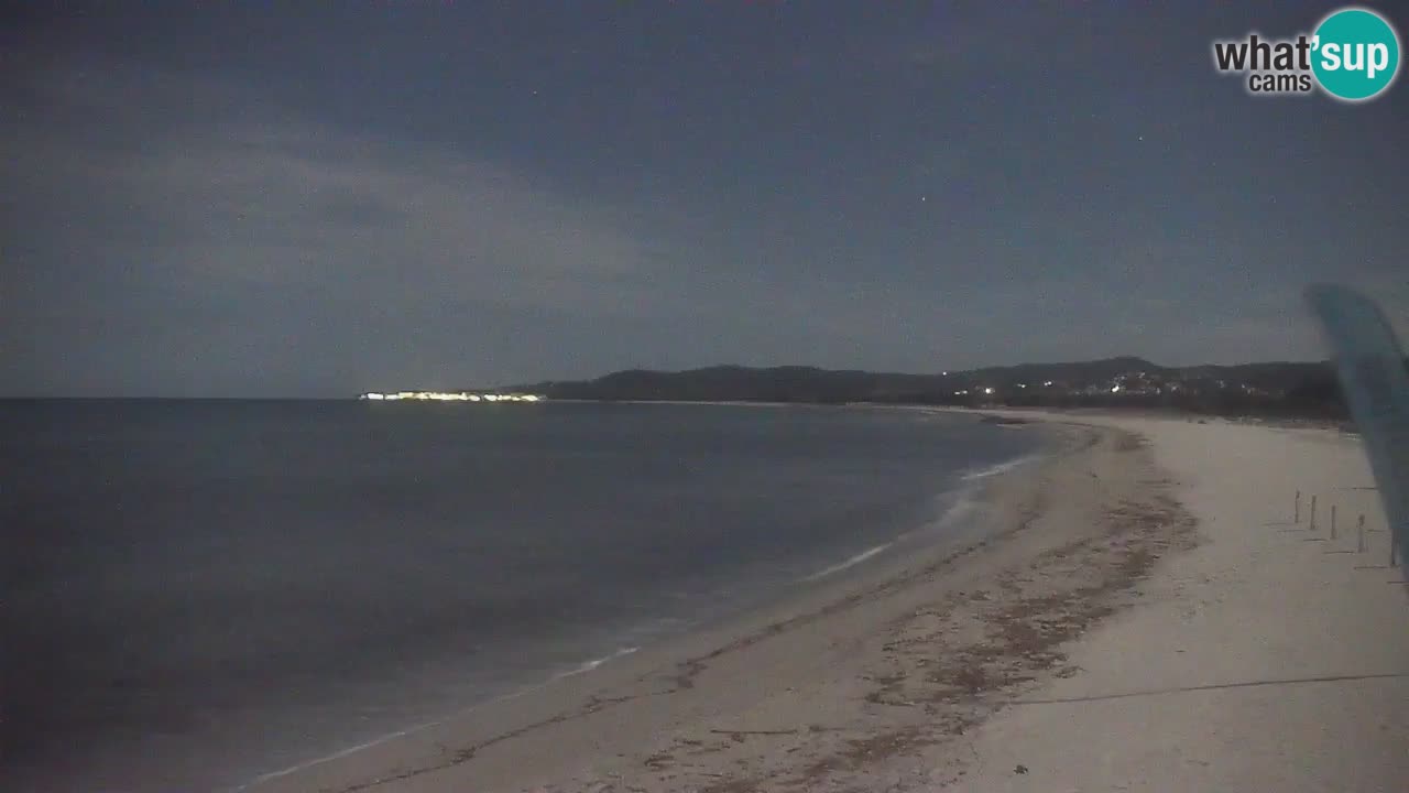 Spletna kamera v živo Plaža La Caletta – Budoni – Sardinija – Italija