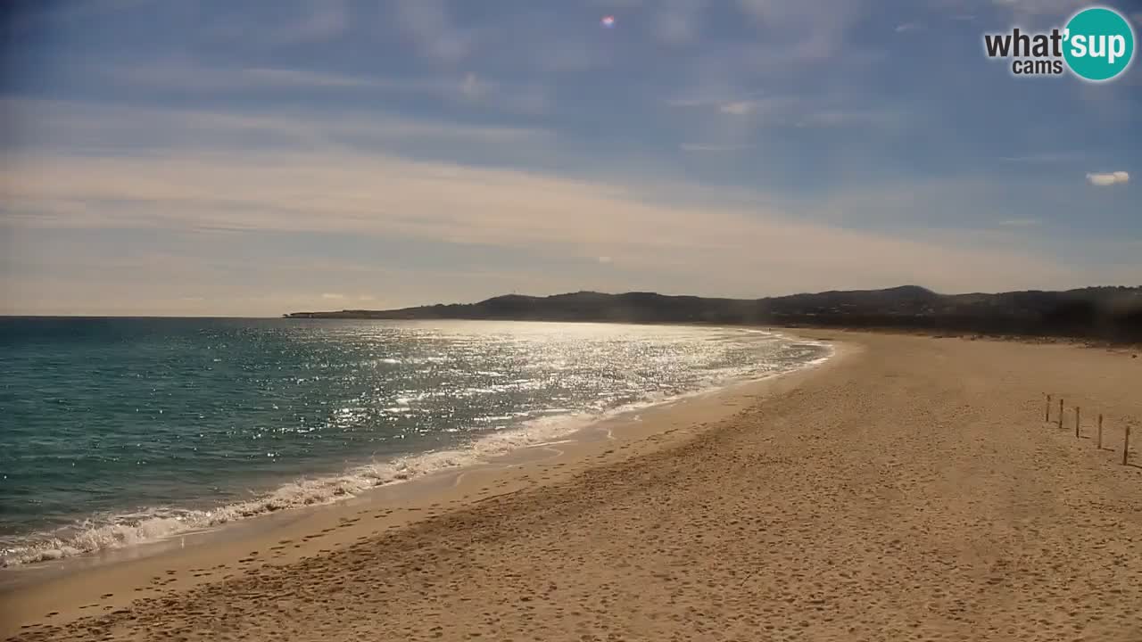 Spletna kamera v živo Plaža La Caletta – Budoni – Sardinija – Italija