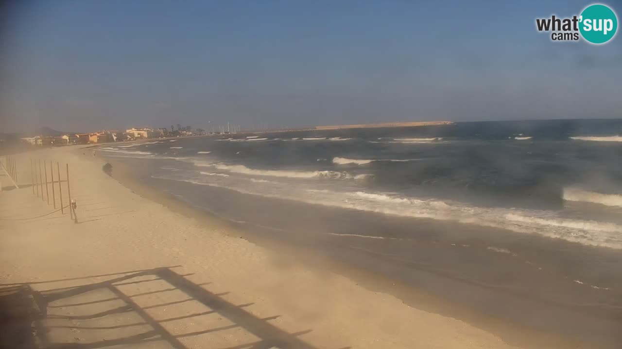 Spletna kamera v živo Plaža La Caletta – Budoni – Sardinija – Italija