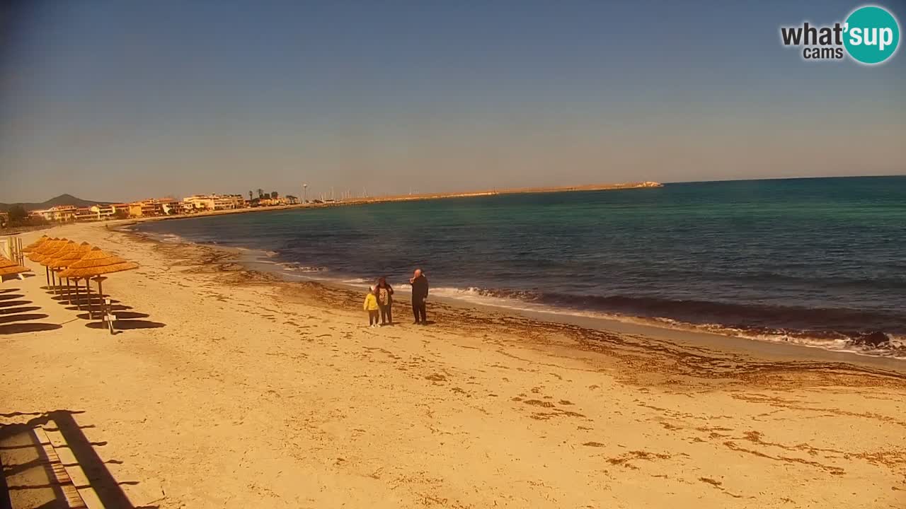 Spletna kamera v živo Plaža La Caletta – Budoni – Sardinija – Italija