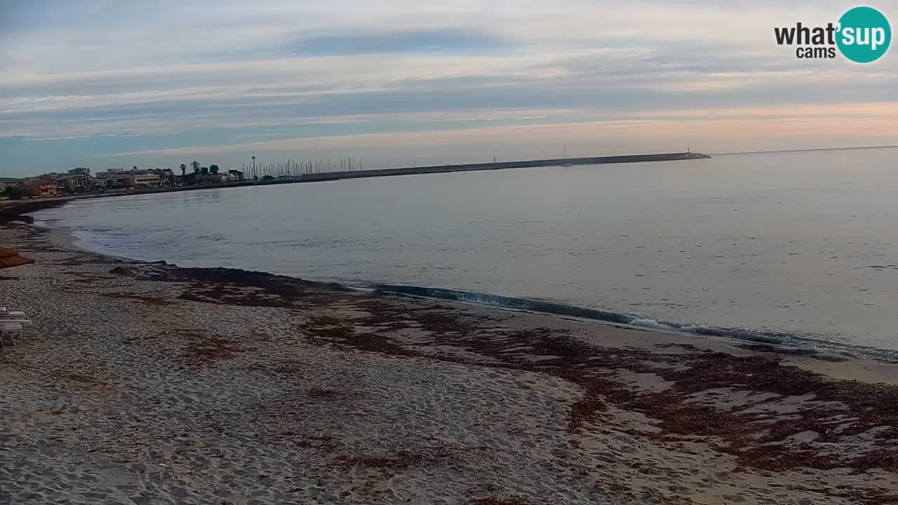 Spletna kamera v živo Plaža La Caletta – Budoni – Sardinija – Italija