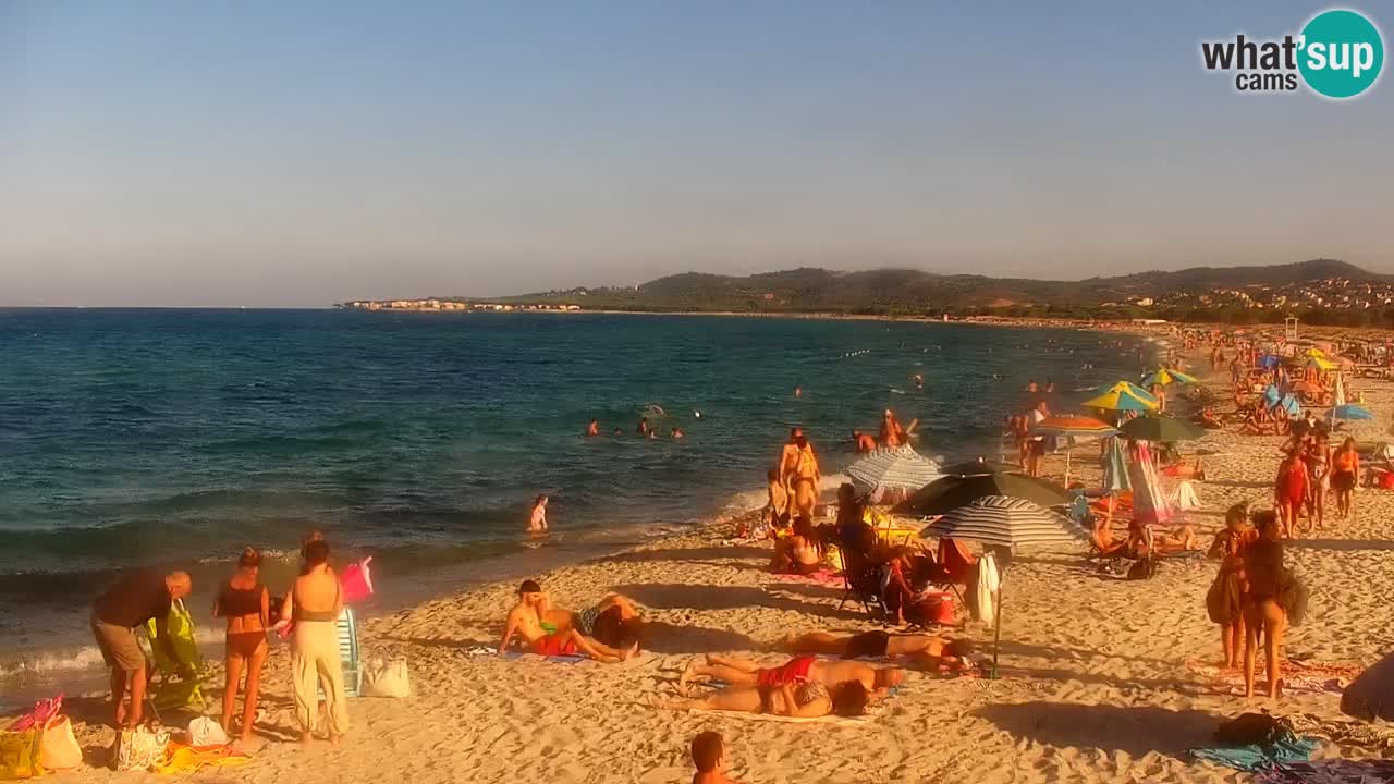 Spletna kamera v živo Plaža La Caletta – Budoni – Sardinija – Italija