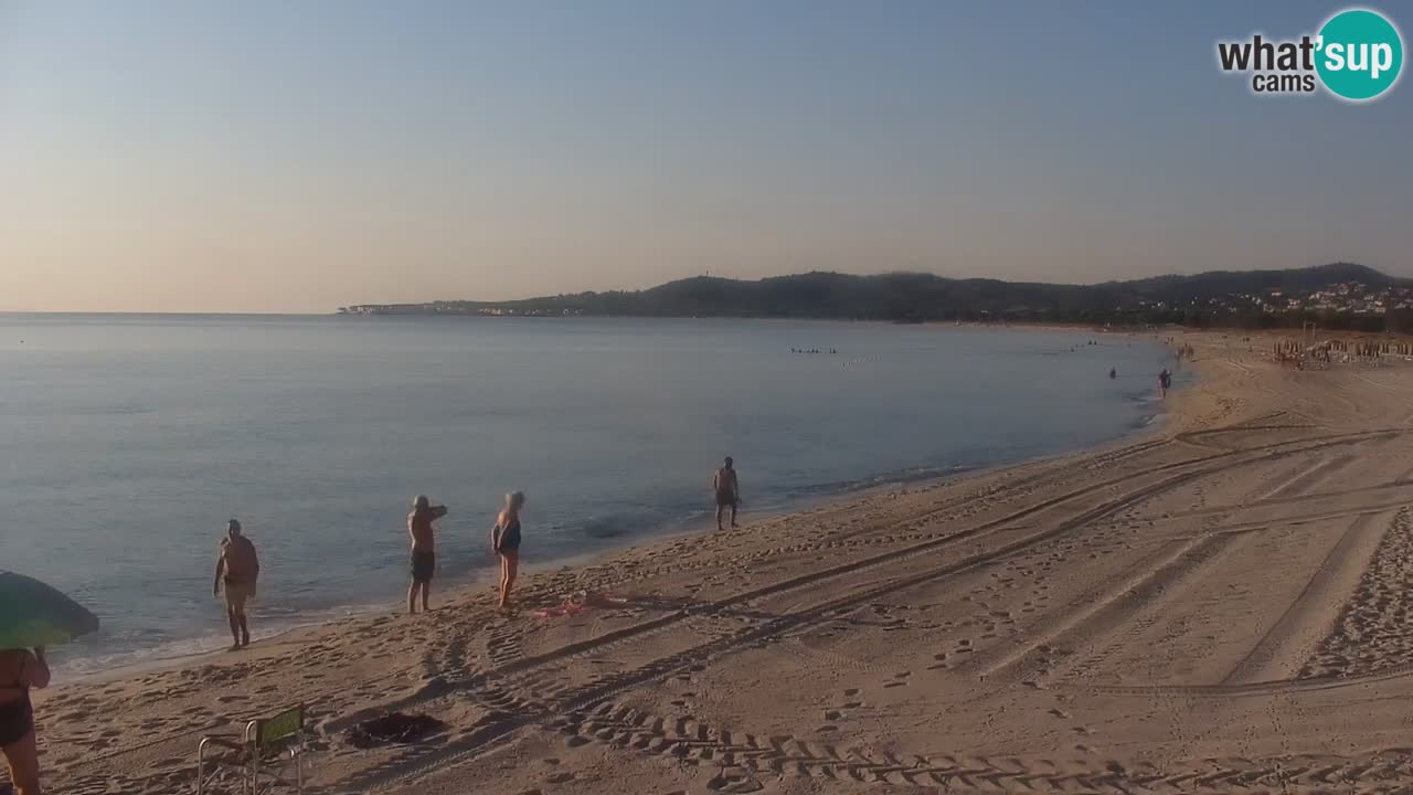 Spletna kamera v živo Plaža La Caletta – Budoni – Sardinija – Italija