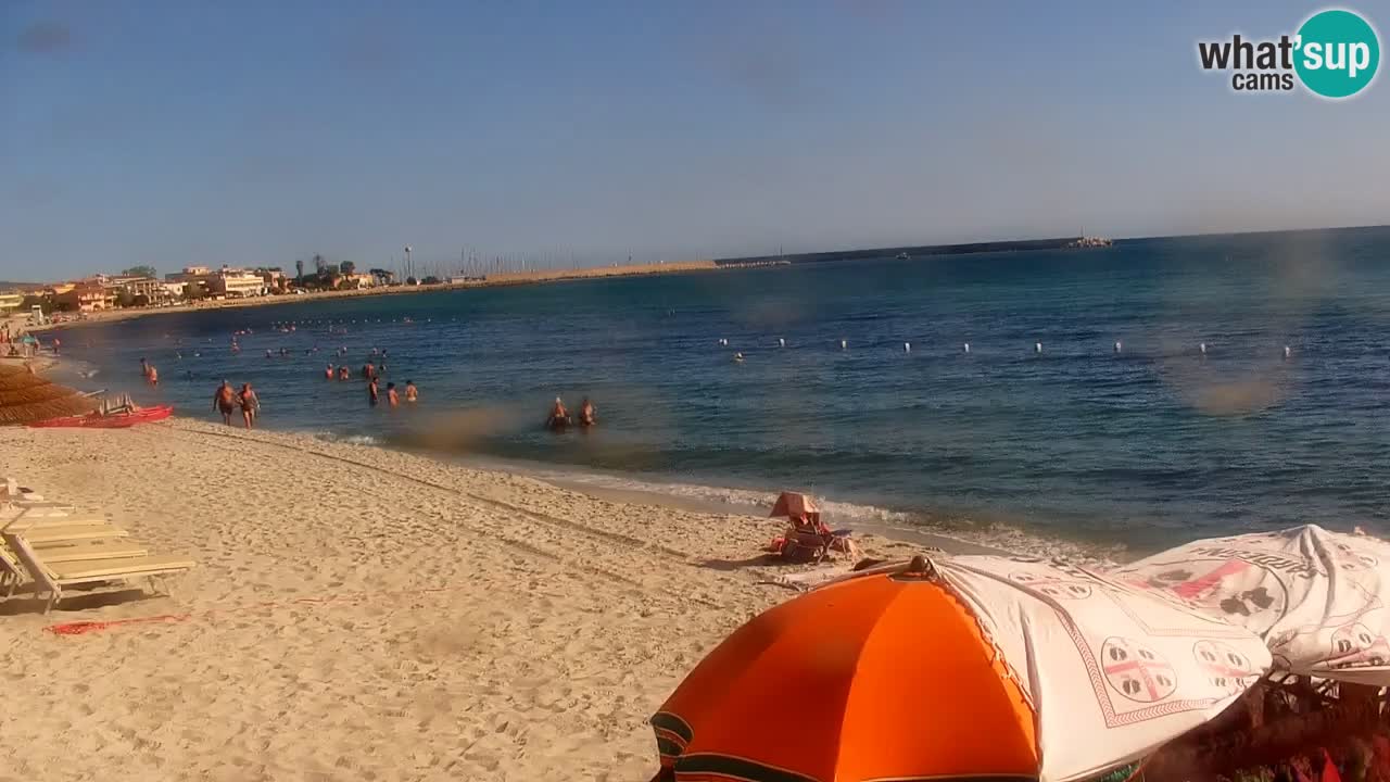 Spletna kamera v živo Plaža La Caletta – Budoni – Sardinija – Italija