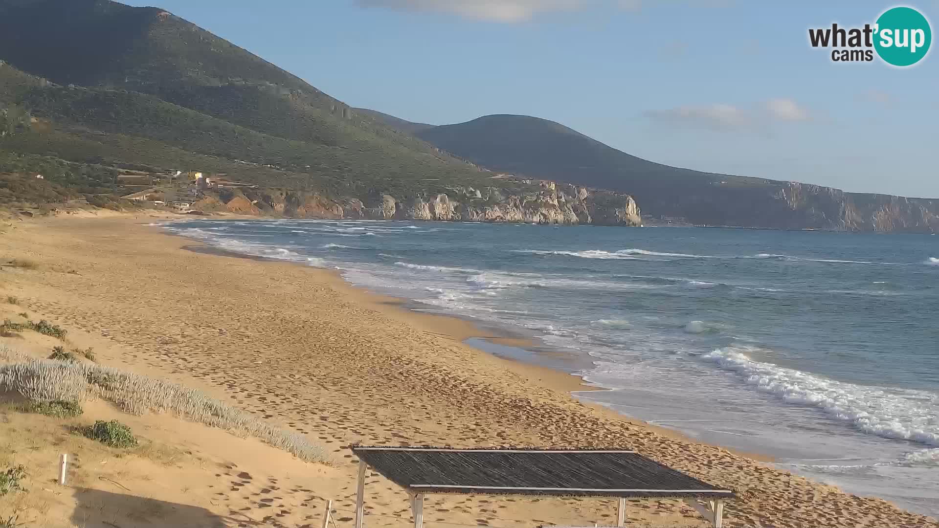 Webcam in diretta sulla spiaggia di San Nicolò a Buggerru, Sardegna – Ammira le onde e i tramonti