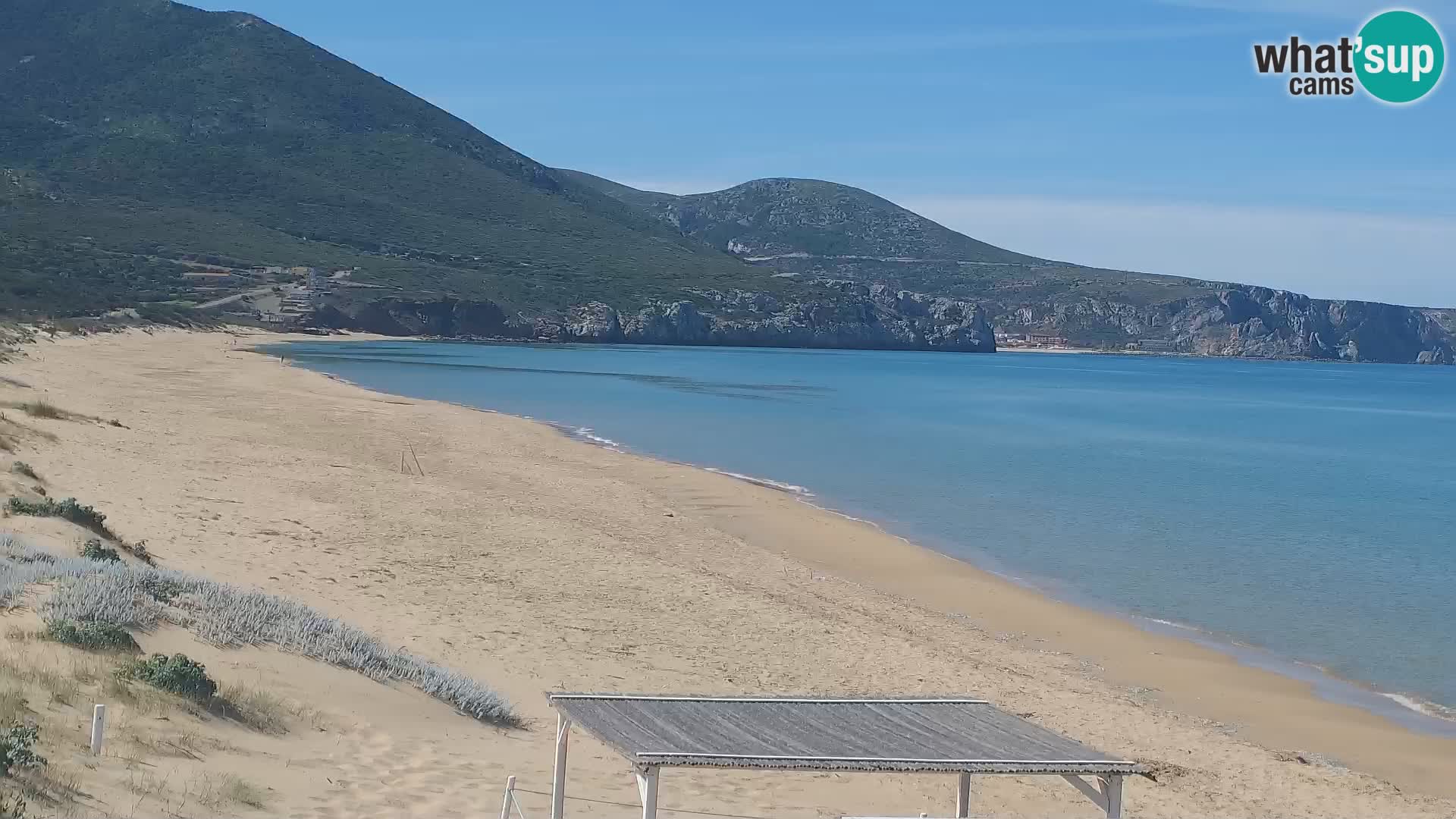 Spiaggia di San Nicolò webcam a Buggerru, Sardegna – Ammira le onde e i tramonti