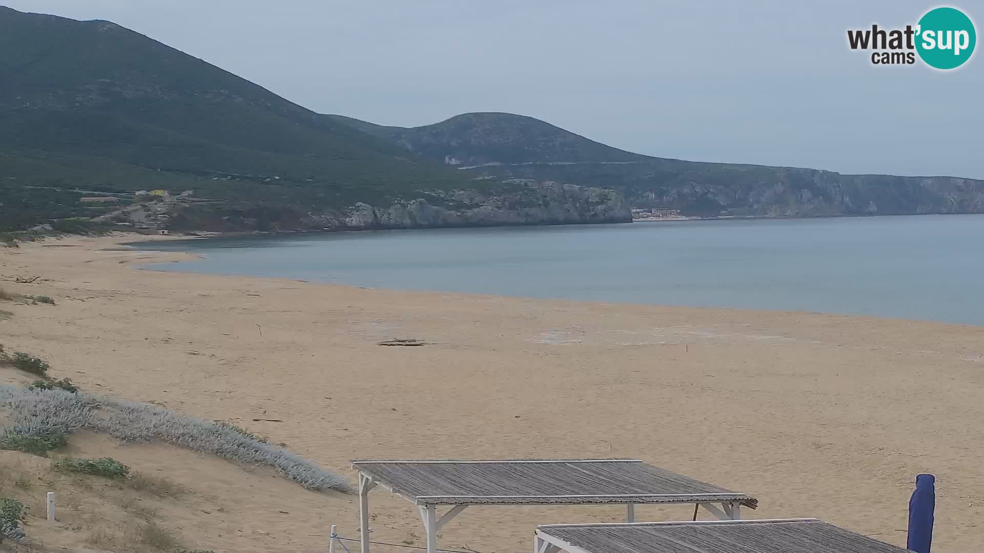 Webcam en vivo de la playa de San Nicolò en Buggerru, Cerdeña – admira las olas y los atardeceres