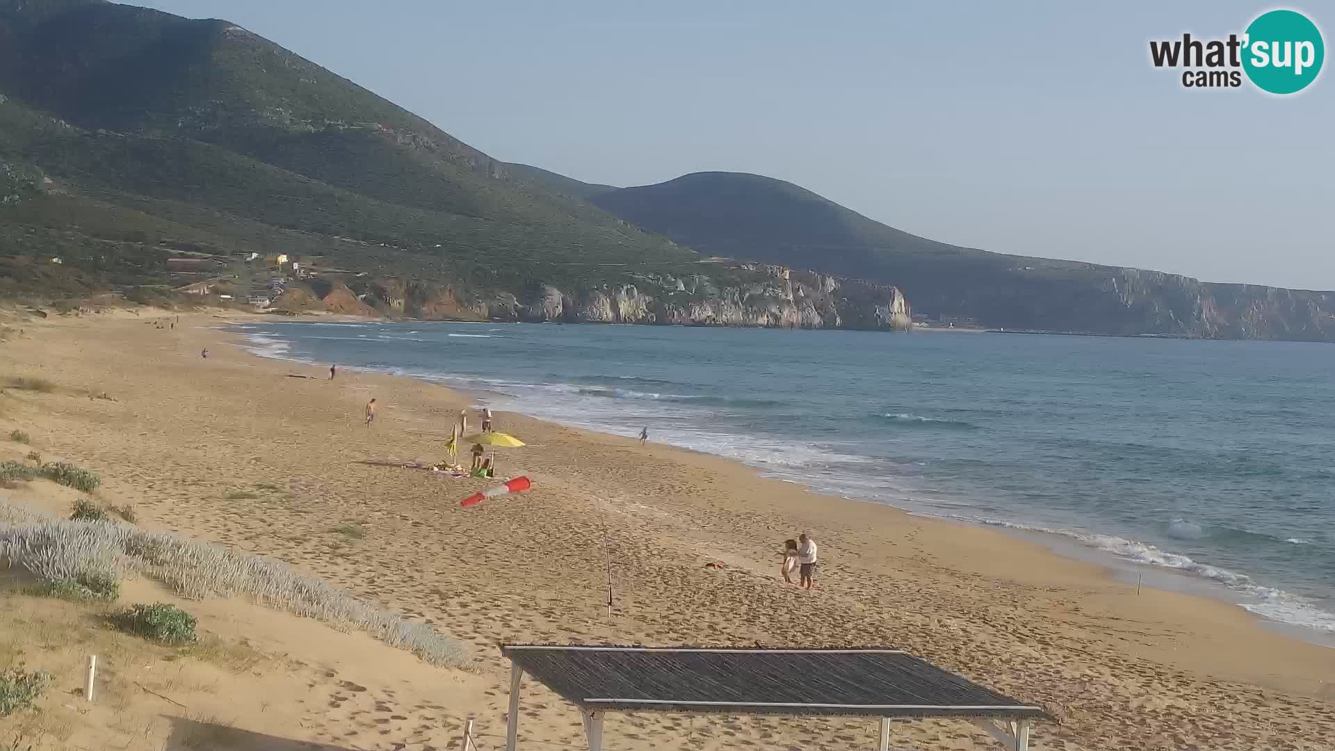 Live webcam plaže San Nicolò u Buggerru, Sardinija – uživajte u valovima i zalascima sunca
