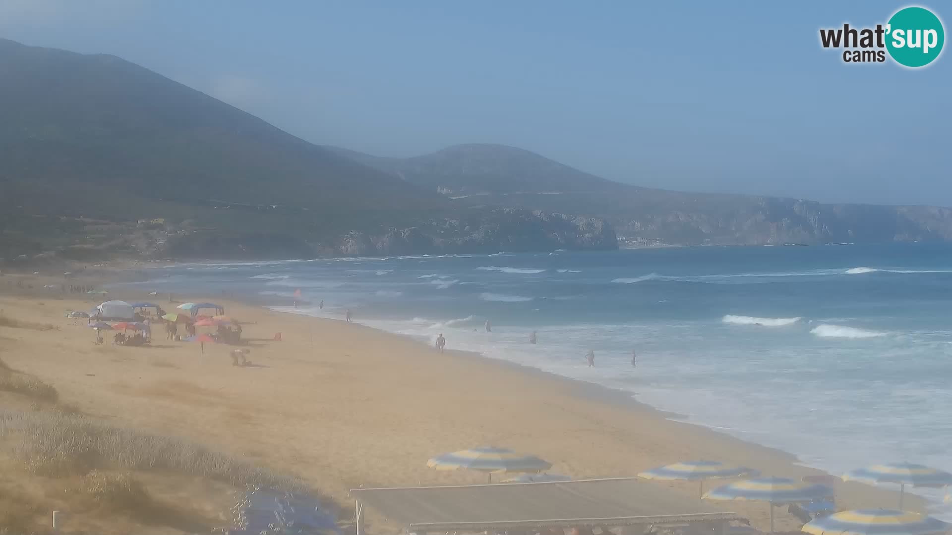 Spiaggia di San Nicolò webcam a Buggerru, Sardegna – Ammira le onde e i tramonti