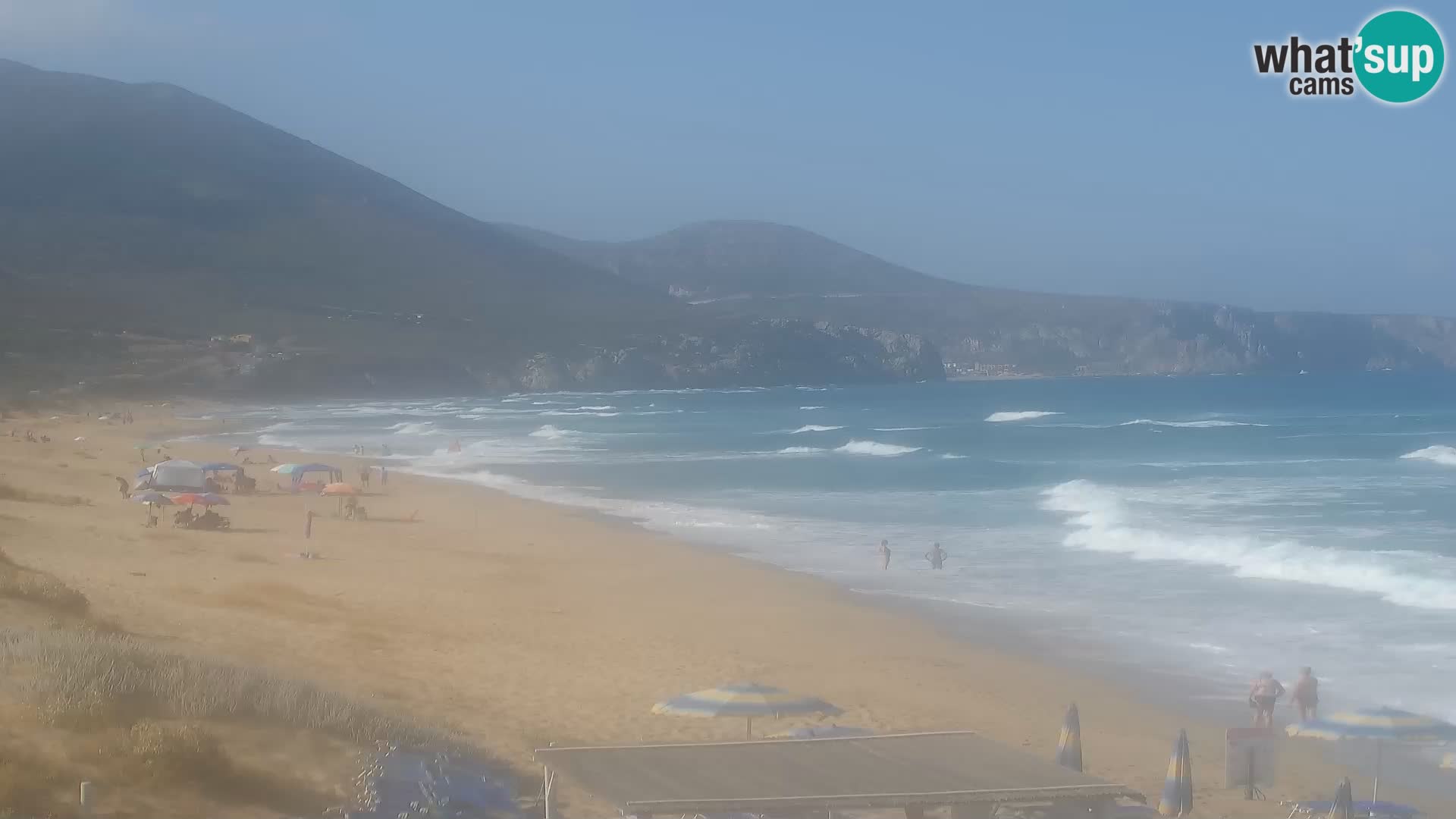 Spiaggia di San Nicolò webcam a Buggerru, Sardegna – Ammira le onde e i tramonti