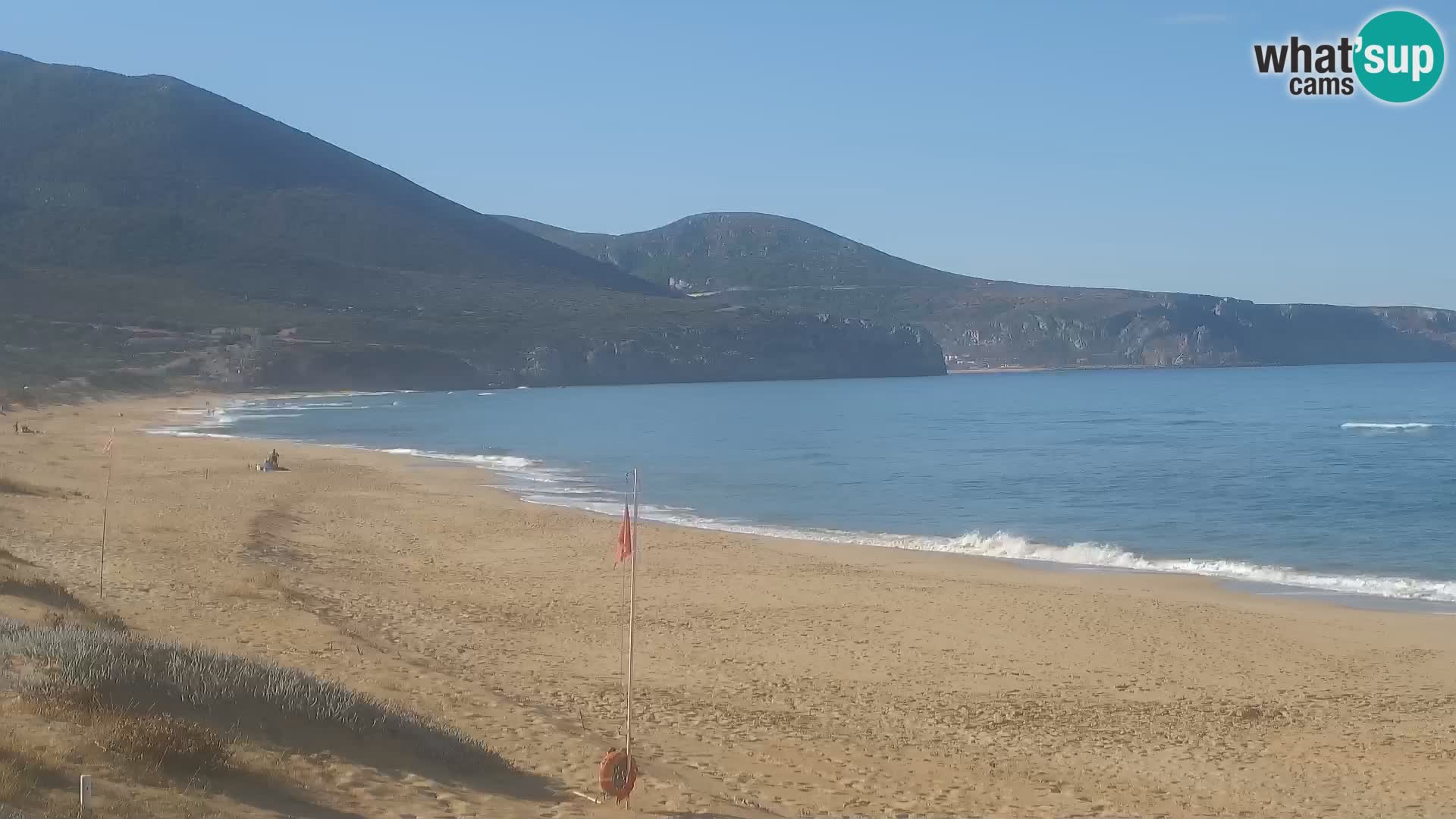 Spiaggia di San Nicolò webcam a Buggerru, Sardegna – Ammira le onde e i tramonti