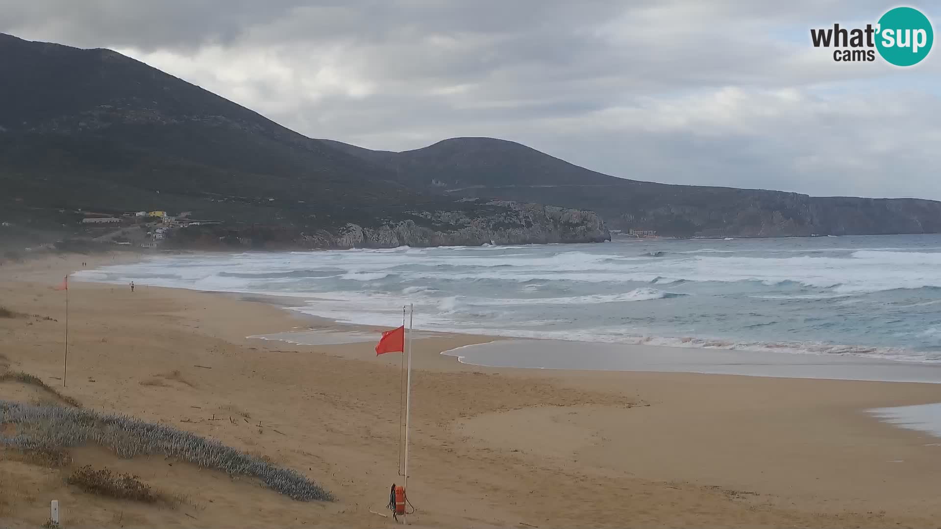 Spiaggia di San Nicolò webcam a Buggerru, Sardegna – Ammira le onde e i tramonti